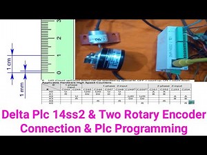 Delta Plc 14ss2 & Two Rotary Encoder Connection Programming