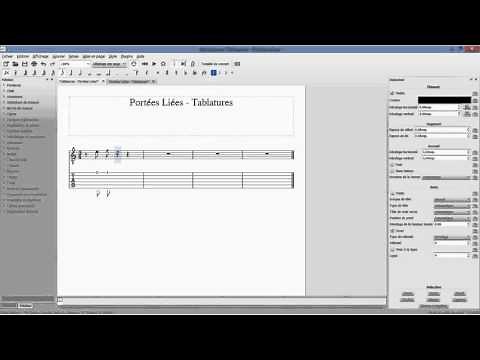 MuseScore 2.0 - Portées liées - Tablatures
