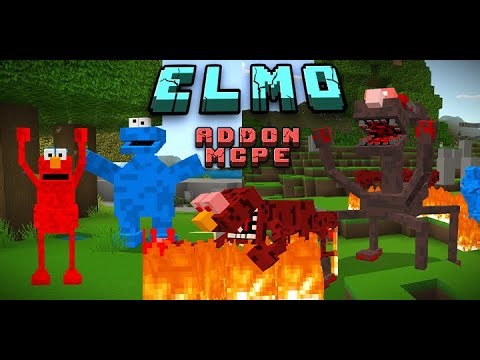 Mod Elmo’s in Addon #minecraftmod #mod #addon #elmos