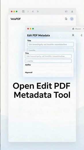 How to Remove Metadata from PDF Online Free | VelaPDF Tool