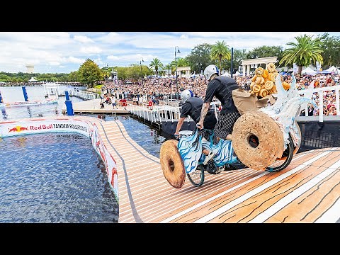 Crazy Tandem Bike Race LIVE (will anyone make it across?)