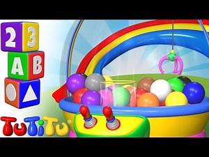 💛🧡💚Fun Toddler Colors Learning with TuTiTu Crane Game toy💚💜💙 TuTiTu Preschool and songs🎵