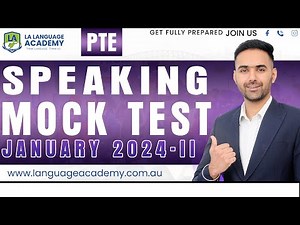 PTE Speaking Full Mock Test with Answers | January 2024-II | LA Language academy PTE NAATI IELTS