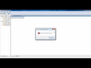 A.S.K - MMC cannot initalize snap-in