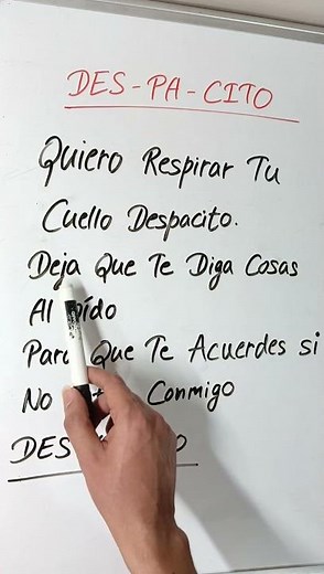 Pronounce DESPACITO Lyrics !! #learnspanish