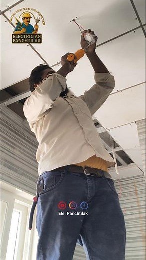 Surface light installation । ....!! #surfacelight #electricalinstallation #lightfitting #electric.