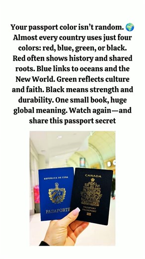 The Secret Meaning Behind Passport Colors #ytshorts