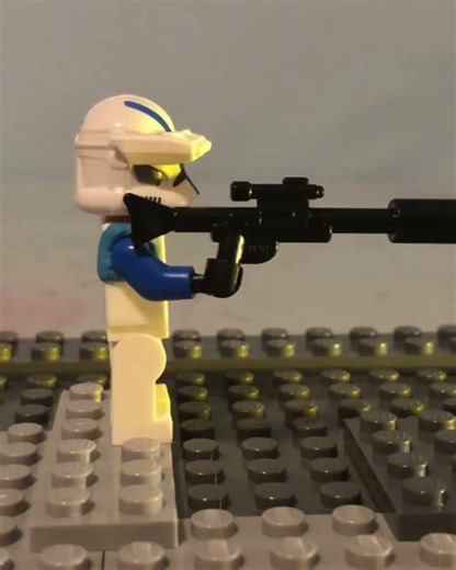 Clone trooper shot test | #lego #stopmotion #starwars