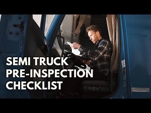 CDL Pre-Trip Inspection Checklist