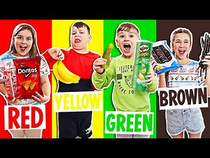 LAST TO STOP EATING IN YOUR COLOR WINS A MYSTERY PRIZE!! | JKREW