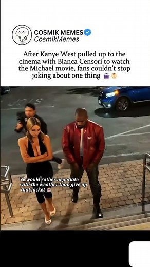 After Kanye West pulled up to the cinema with Bianca Censori to watch the Michael movie #KanyeWest