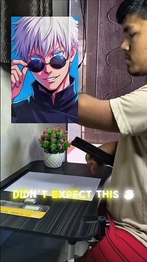 Gojo Sketch! 😱 Viewers Said “NO WAY!” 🤯✨ #Gojo #artist #Shorts