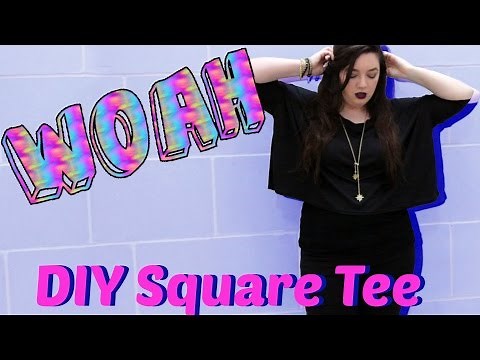How to Make a Loose Crop Top | DIY Square Dolman Crop Top