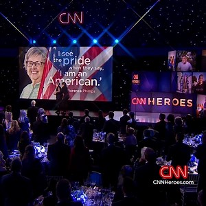 4K views · 96 reactions | "The true hero is the parent, the grandparent, the aunt, the uncle who made the ultimate sacrifice to leave their homeland in order to give their children a future." Try not to cry as 88-year-old Florence Phillips is honored by Emily Mortimer for her work with ESL In-Home Program of Northern Nevada. You can help Florence continue her amazing work by donating here: https://go.crowdrise.com/top-10-heroes | CNN Heroes | Facebook