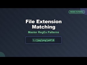 Regex for File Extension Matching: Master File Type Identification!