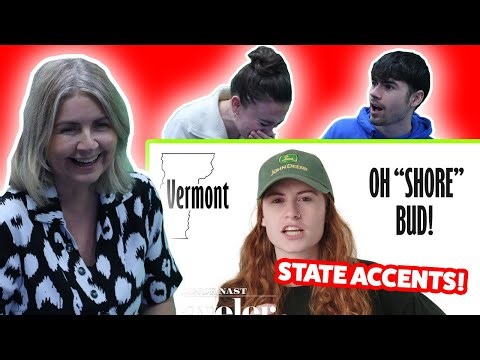 BRITISH FAMILY REACTS! 50 Americans Show Us Their States' Accents | Culturally Speaking