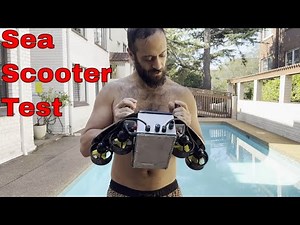 Testing my home built sea scooter underwater
