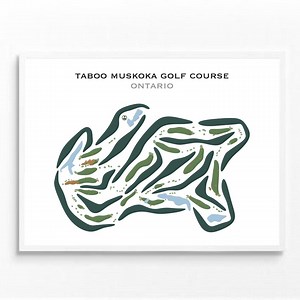 Taboo Muskoka Golf Course Blanket, Ontario Golf Course Map Canvas, Golf Gift for Women, Mancave Wall Hanging Decor, Modern Room Poster - Etsy Canada