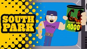 Cartman sees a commercial for Weight Gain 4000. Wanting to become a Beefcake as soon as possible, he sends his mom to the store to buy some. "Weight Gain 4000" S01 Watch full episodes of South Park: https://cart.mn/episodes | South Park