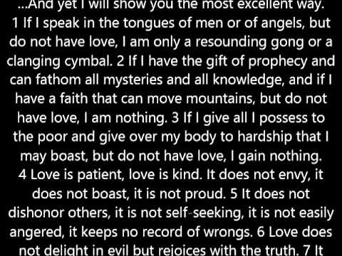 Audio Bible Verses About Love (one another)