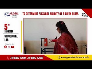 To determine Flexural Rigidity of a given beam