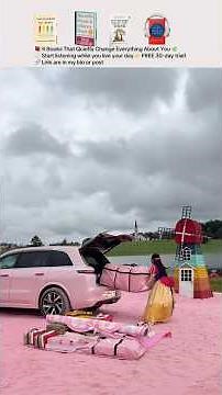 Immersive camping in a Giant transparent apple tent #camping