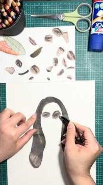 Mixed media portrait