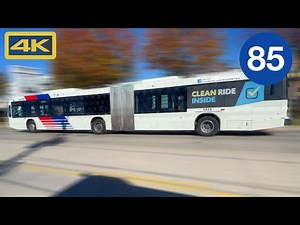 Houston METRO Bus 85, Northwest Transit Center to Downtown Houston, Nova LFS Aritc Bus, 4K Bus Ride