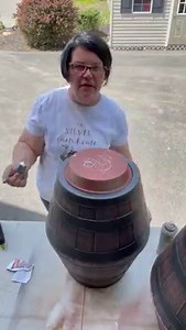 48K views · 1.6K reactions | Super cute and easy Farmhouse Barrel Birdbath or Birdfeeder you can make that will look AMAZING in your yard. | The Silver Farmhouse | Facebook