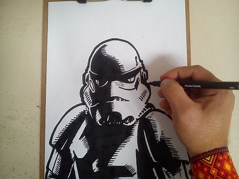 Como dibujar a stormtrooper de star wars / HOW TO DRAW A STAR WARS stormtrooper