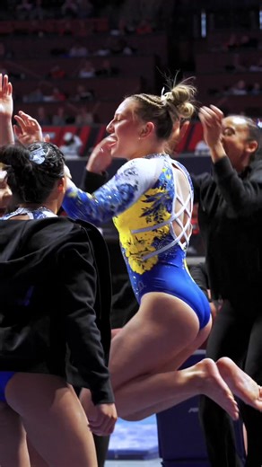 Ashlee's Joyful Yurchenko 1.5 Vault Performance