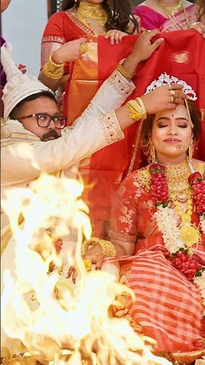 Wait For The Smile At The End 🥹❤️ #wedding #Shorts #IndianWedding #BrideAndGroom #QpidIndia #love