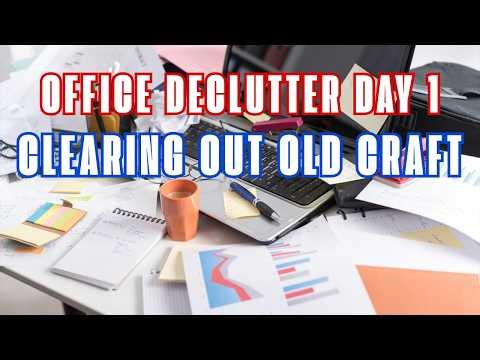 Turning My Old Craft Room Into an Office | Decluttering Day 1 | Clean with Me