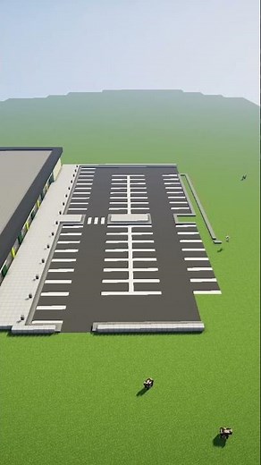 Minecraft Let’s Build - Supermarket #shorts #minecraft #timelapse