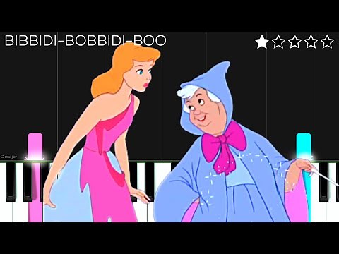 Cinderella - Bibbidi Bobbidi Boo | EASY Piano Tutorial