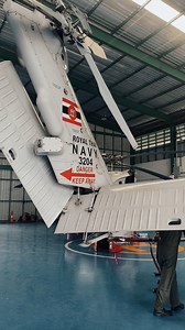 S-70B Helicopter tail pylon folding | Hawk Tricycle