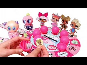 LOL Dolls Board Game Time ! SWTAD Playing with Toys for Kids L.O.L. Surprise Blind Bag Balls