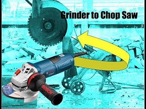 HOW TO MAKE A METAL CHOP SAW FROM ANGLE GRINDER #DIY