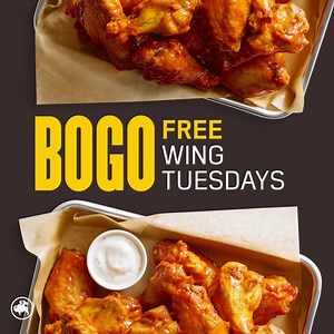 528 reactions · 32 shares | Get more, win more on Wing Tuesdays. With Buy One, Get One Free Traditional Wings from the Win-Win Value Lineup. Buy one, get one of equal value free on Tuesdays at participating locations. Not valid with other offers. Size exclusions may apply. While supplies last. Limit one. Delivery & takeout available for a limited time. Delivery offer only valid on BWW's website/app and is subject to availability; fees may apply. Taxes extra. | Buffalo Wild Wings | Facebook