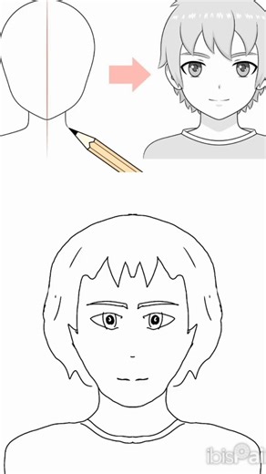 how to draw anime ibs paint #ibispaint #anime ☺️👍