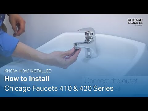 Installing Chicago Faucets 410 and 420 Series