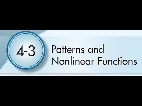 4-3 Patterns and Nonlinear Functions