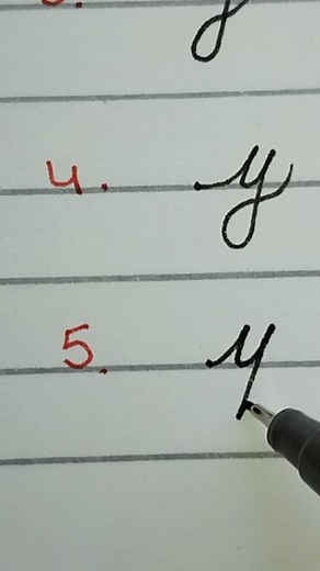 1.9K views | In this video, you are going to write different types of letter "y" in cursive writing #handwriting #cursivewriting #calligraphy #viralpost2025 #alphabet Ambrina Sabir | Ambrina Sabir | Facebook