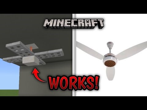 How To Make A Working Ceiling Fan In Minecraft || Tutorial