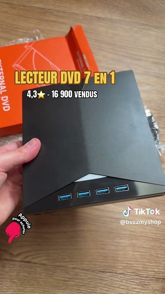 Lecteur DVD 7 en 1 : 4,3⭐️ - Plus de 16 000 vendus !