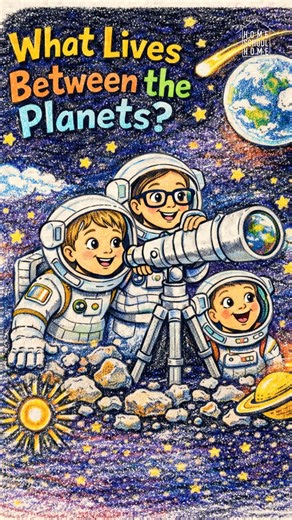 HomeSchoolHome on Instagram: "What’s floating through outer space? 🌌 Learn fun science space facts in this lesson, you will learn about our universe is made of - meteoroids, meteors, meteorites, comets, cosmic dust, space debris, and other tiny objects that make up our solar system. Journey into the cosmos with Mrs. A and the HomeSchoolHome crew and explore space rocks, charged particles, radio waves, and dwarf planets using simple explanations and visual examples. 🎨 Worksheets available on TP