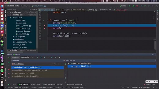 5.3-Pycharm代码编写及运行