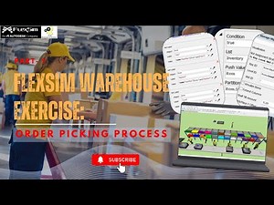 FlexSim Warehouse Simulation – Order Picking Process Step by Step (Part 1)