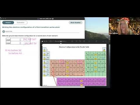 Writing the electron configuration of a first transition series atom