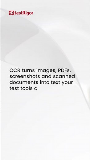What is the role of OCR in QA automation?